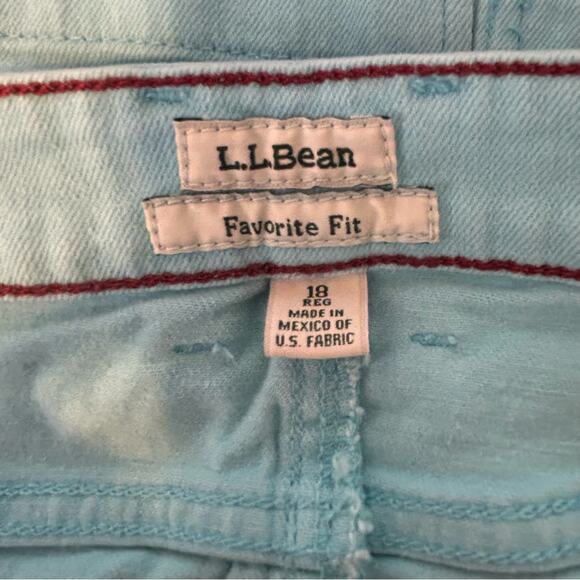 L.L. Bean Favorite‎ Denim Skirt Women's Blue Casual Knee Length Jean Skirt 18 - Picture 4 of 5
